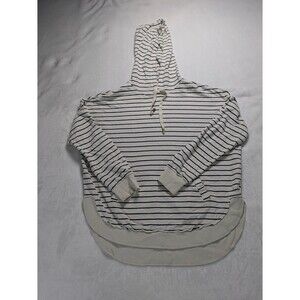 Z Supply Striped Hoodie - Black and White - Size M